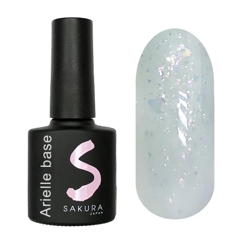 Камуфлирующая база для ногтей Sakura Arielle Base 16, с блестками, 8 мл Bas-16.