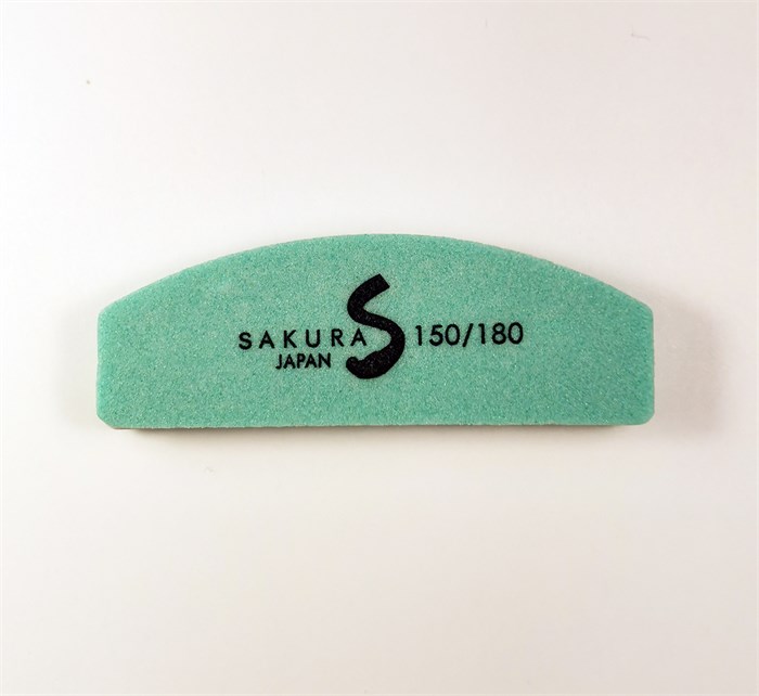 Шлифовщик Sakura мини, полукруглый, 150/180, мятный sbf13/1. - фото 331452