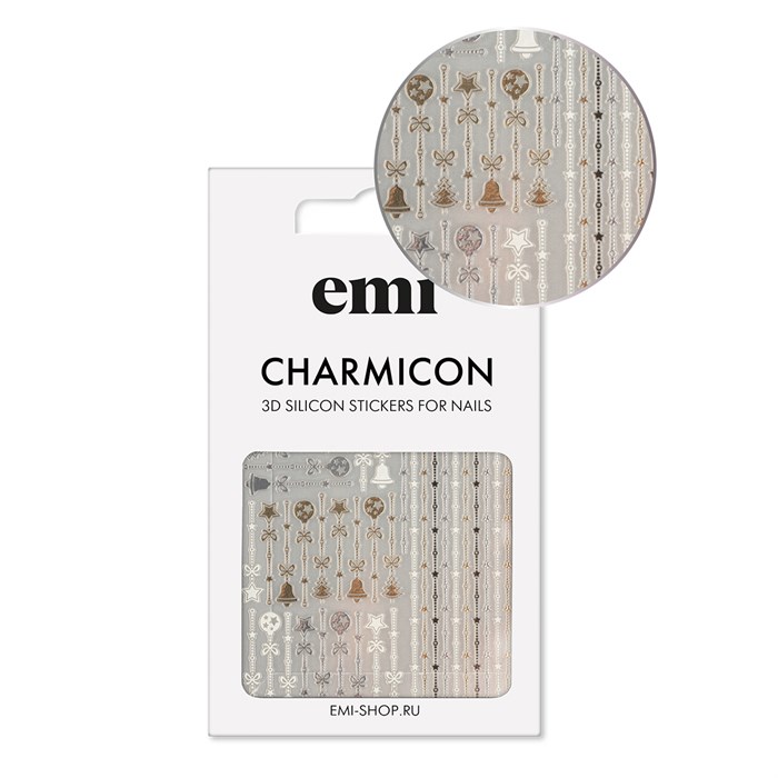 E.Mi 3D-стикеры №226 Новогодний декор Charmicon 3D Silicone Stickers CSS308 - фото 441599