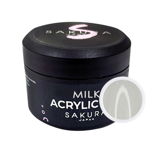 Акригель Sakura Acrylic Gel Milk, молочный, 15 мл A072 - фото 442601