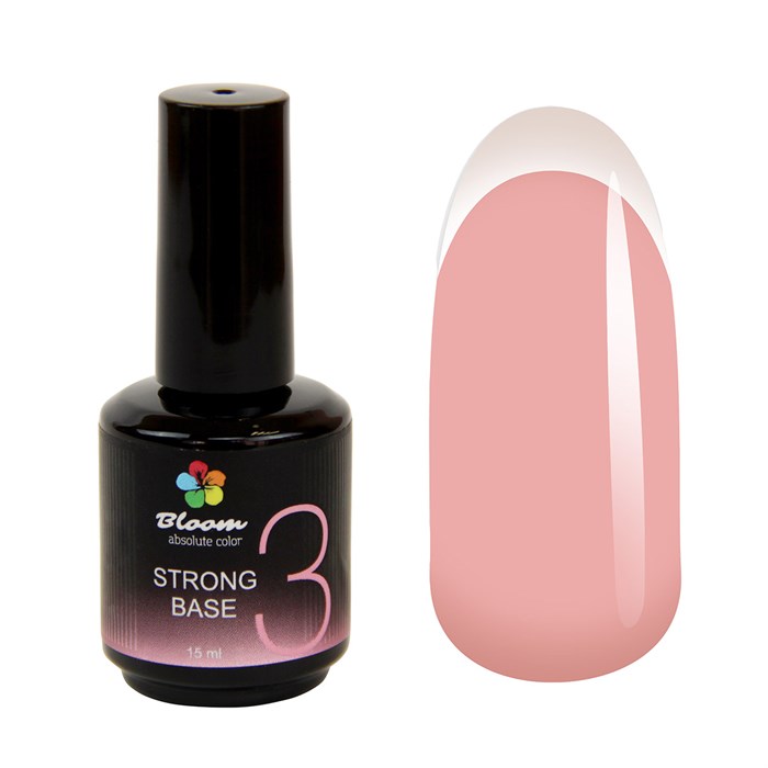 База для ногтей Bloom Strong COVER жесткая №3, 15 мл Bl/0179 - фото 443460