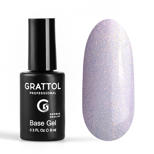 База для ногтей Grattol Rubber Base Glitter 13, 9 мл GTGB13 - фото 444130