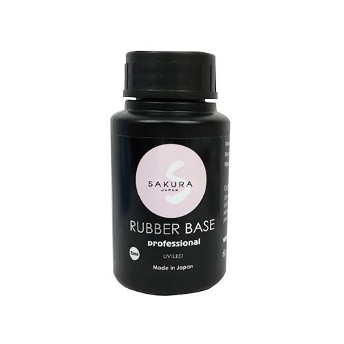 База для ногтей Sakura Rubber Basa, каучуковая, 30 мл BAS30 - фото 444939