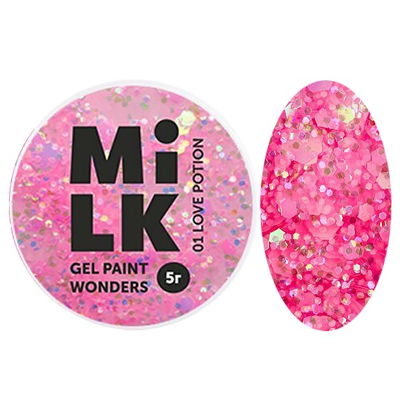 Гель-краска Milk Wonders 01 Love Potion, 5 г GP-M01 - фото 449347