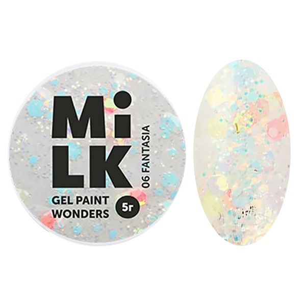 Гель-краска Milk Wonders 06 Fantasia, 5 г GP-M06 - фото 449367