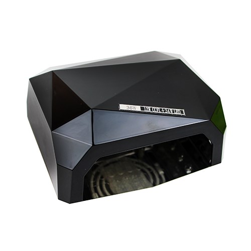 Гибридная CCFL UVLED-(12+24)W лампа с таймером (10,20,30 сек) Черная (Cristal Premium) ULP-24-чер - фото 461539