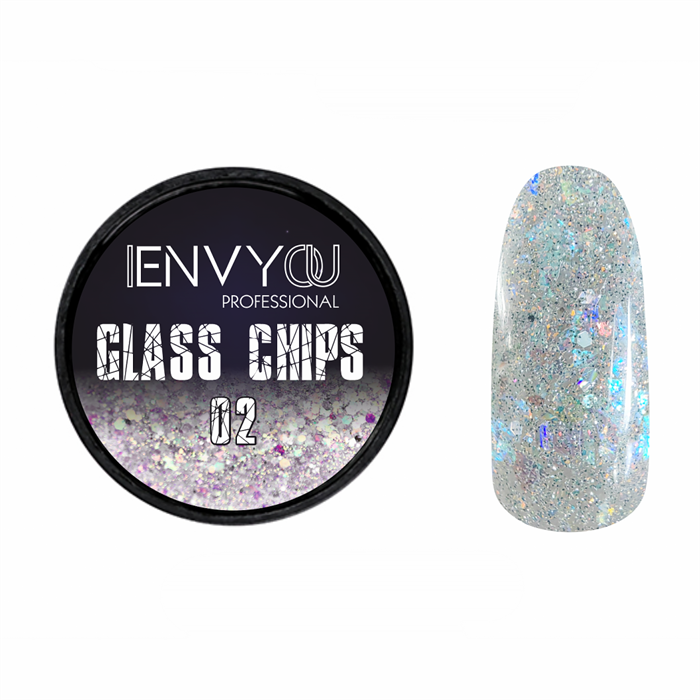 Декоративный гель для ногтей I Envy You Glass Chips 02, 6 г EY/GC02 - фото 462712