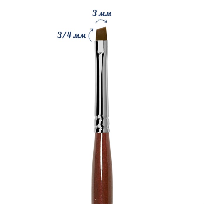 Кисть Roubloff синтетика наклонная №03 GN63R-3 - фото 467055