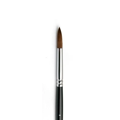 Кисть для акрила Sable Round NCR 8 ruNail 0160