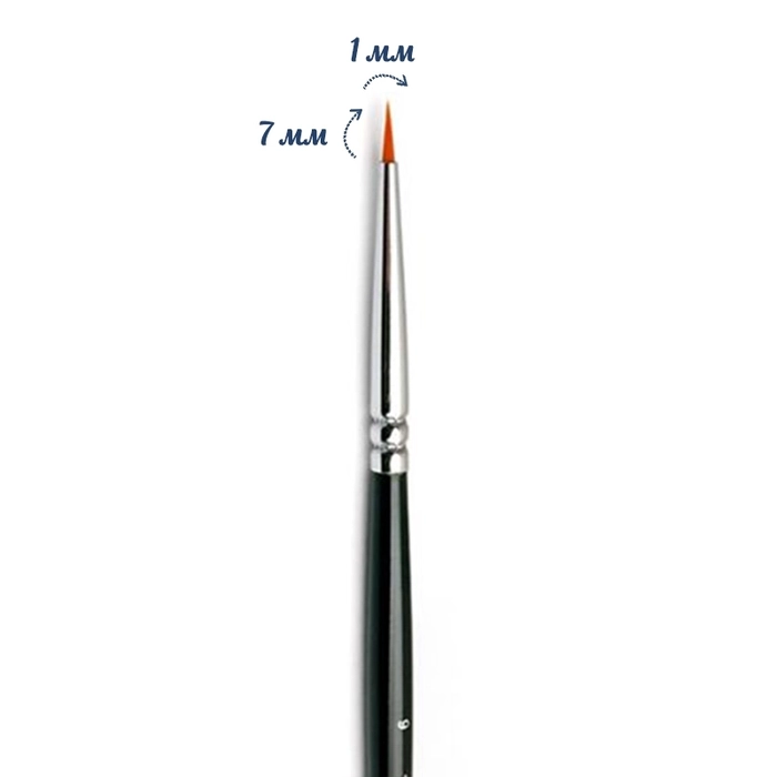Кисть для дизайна ruNail Detail S Synthetic ANR №9 0175