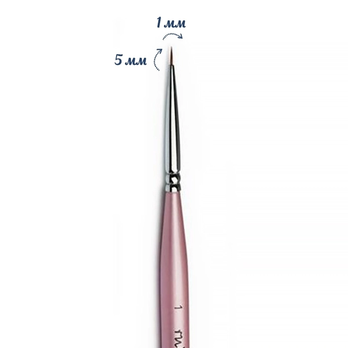 Кисть для дизайна ruNail Finest Kolinsky AKR 1 0199