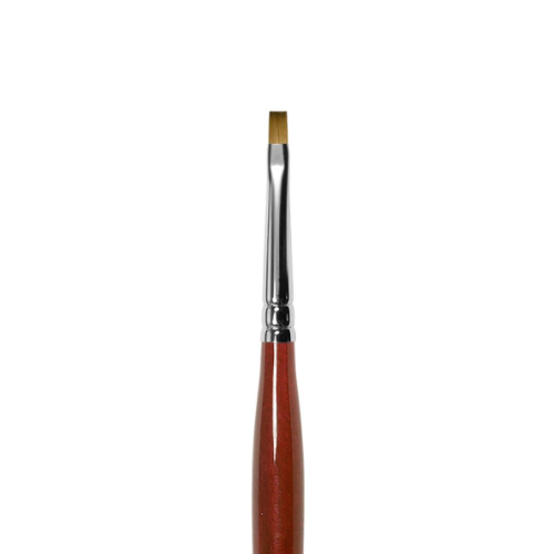 Кисть плоская из волоса колонка №4  Roubloff DK23R-4 - фото 468280
