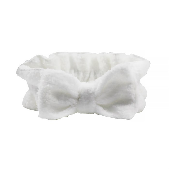 Косметическая повязка на голову для умывания SPA White Pov-sw - фото 468983