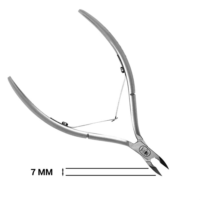 Кусачки для кутикулы Hanzo Steel, лезвие 7 мм, длина инструмента 110 мм M 07/7 - фото 469615