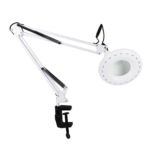 Лампа-лупа Clip Lamp 16W на струбцине белая ClipLamp-W - фото 471058