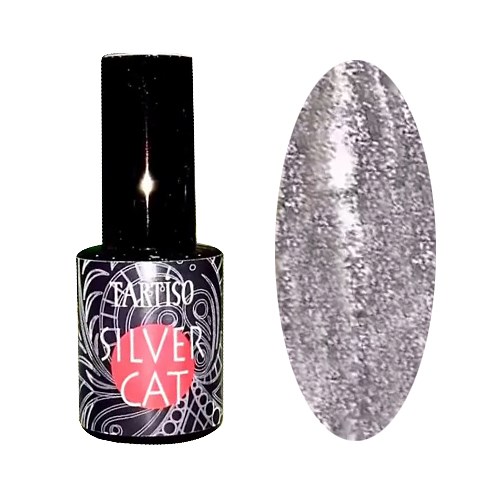 Магнитный гель-лак Tartiso SILVER CAT EYE, 10 мл TCS - фото 471495