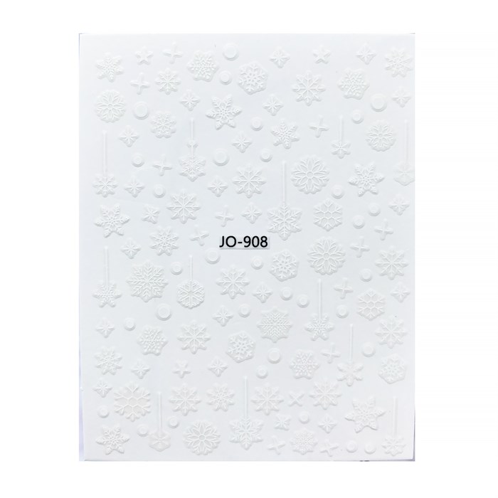 Наклейки Joyful Снежинки №908 White JO-908W - фото 473975