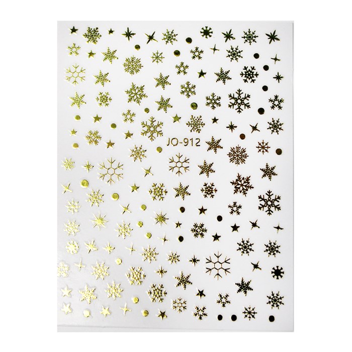 Наклейки Joyful Снежинки №912 Gold JO-912G - фото 473993
