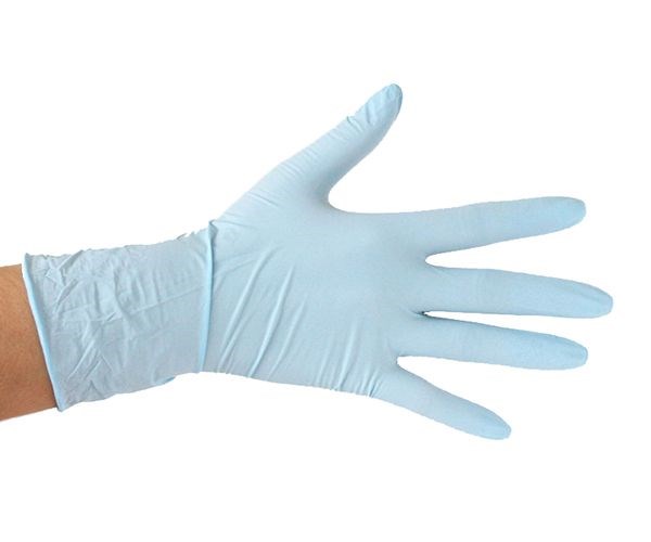 Перчатки нитриловые голубые NitriMax-Nitrile, размер L , 100шт/упк NLG - фото 476949