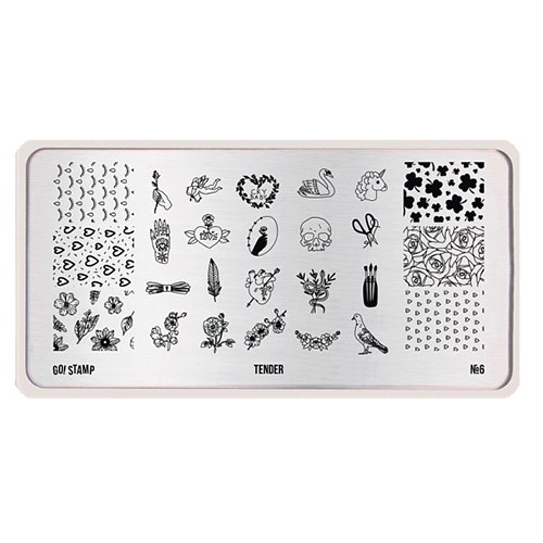 Пластина для стемпинга Go Stamp 06 Tender GS06PL - фото 478596
