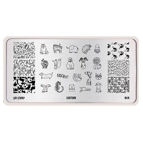 Пластина для стемпинга Go Stamp 19 Cartoon GS19PL - фото 478733