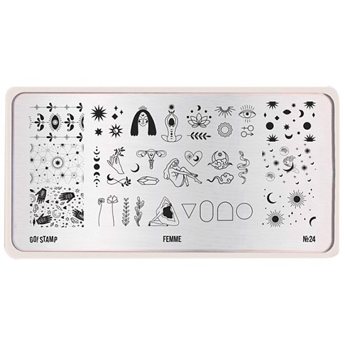 Пластина для стемпинга Go Stamp 24 Femme GS24PL - фото 478741