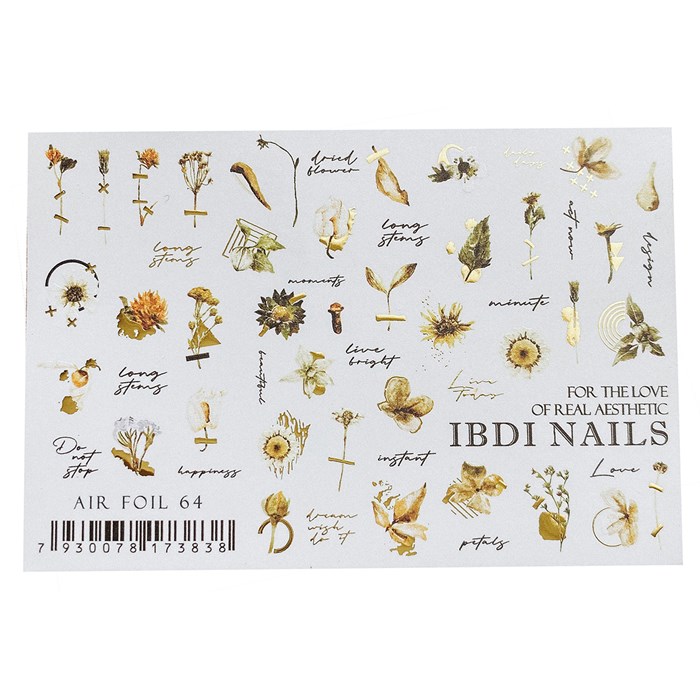 Слайдер дизайн IBDI Nails AIR FOIL 64 id/AIRF64 - фото 482753