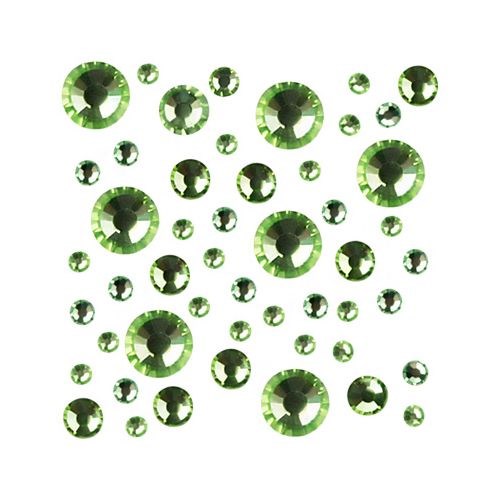 Стразы цветные микс размеров в баночке №10 Peridot Irisk Д015-13-10 - фото 487398