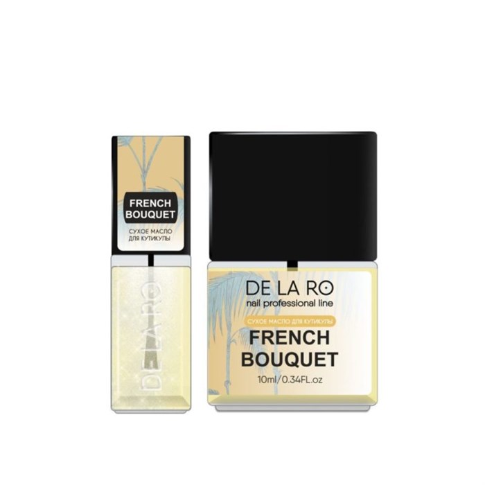 Сухое масло для кутикулы с мерцанием Delaro French Bouquet, 10 мл Del/mFB10 - фото 487660