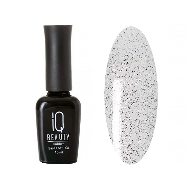Топ для ногтей IQ BEAUTY глянцевый с шиммером #106 Silver shimmer top, 10 мл IQGPTEF01 - фото 488852