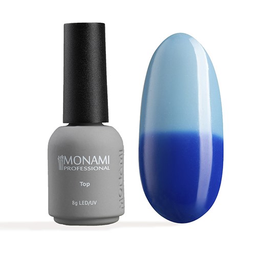 Топ для ногтей Monami Super Shine Thermo Blue, 8 мл mi/tstb8 - фото 489045