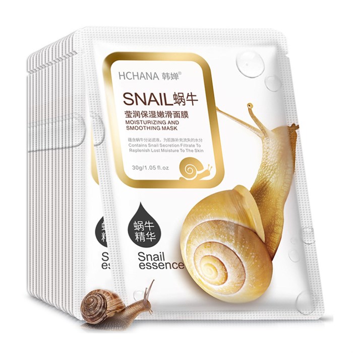 Увлажняющая тканевая маска для лица HCHANA SNAIL с эссенцией улитки, 30 г HC7496 - фото 489840