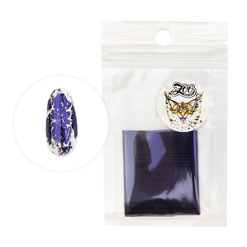 Фольга для дизайна Zoo Nail Art переводная глянцевая баклажан №1426, 4*50 см zn/1426 - фото 490757