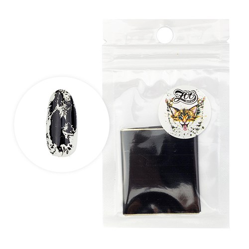 Фольга переводная Zoo Nail Art №1429 матовая чёрная, 4*50 см zn/1429 - фото 490987