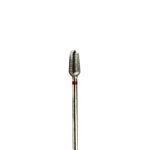 Фреза алмазная 45 F мелкая (красная) насечка, Ø0,4 см, груша km/045м - фото 491533