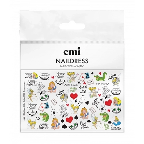 E.Mi Слайдер-дизайн №82 Страна чудес Naildress NDS128