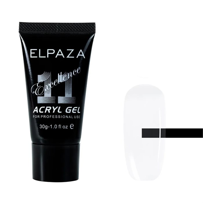Акригель Elpaza Professional №11 Acryl Gel прозрачный (новая коллекция), 30 мл ep/Ak-11(нк) - фото 495245