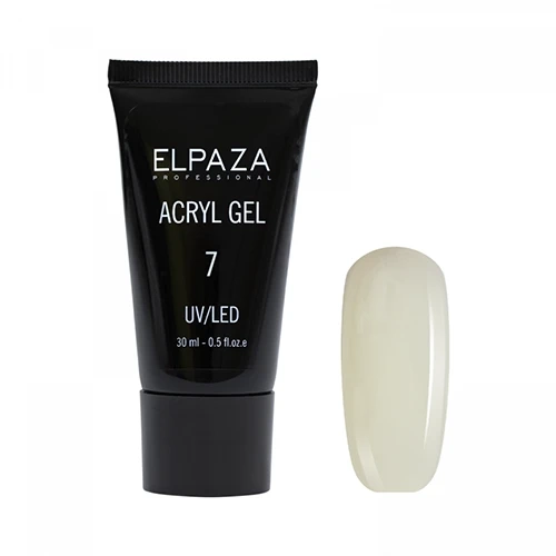 Акригель Elpaza Professional №7 Acryl Gel, 30 мл ep/Ak-7
