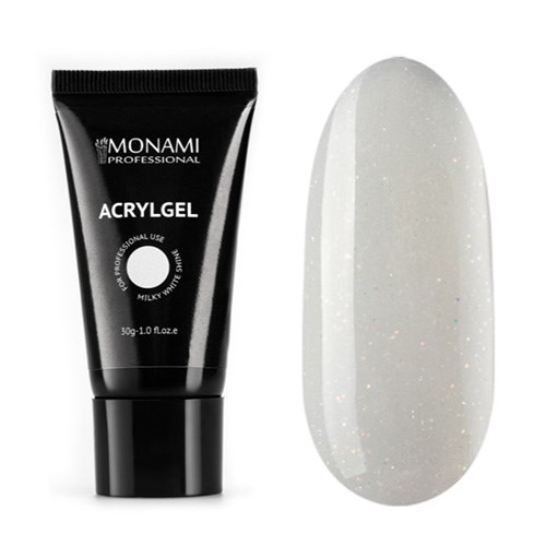 Акригель Monami Milk White SHINE, 30 г mi/agmwsh30 - фото 495576