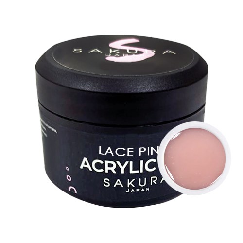 Акригель Sakura Acrylic Gel Lace Pink кружевной розовый, 15 мл sala15. - фото 495764