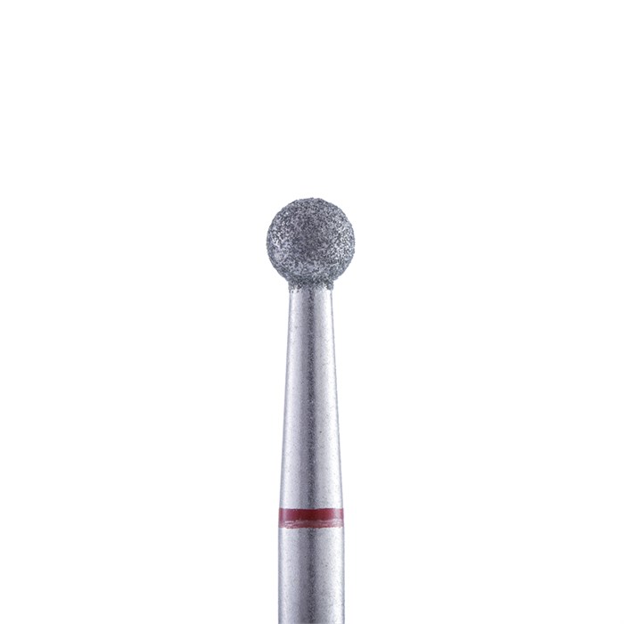Алмазная фреза Кристалл, мягкая (красная) насечка, Ø0,31 см, шар К56.001.025.31м(27) - фото 495930