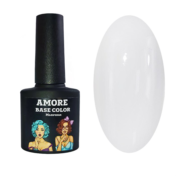 База для ногтей Amore Color (молочная), 8 мл DFG4 - фото 496529