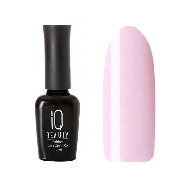 База для ногтей IQ Beauty, камуфлирующая, с шиммером, Брызги шампанского, 10 мл IQNBS06