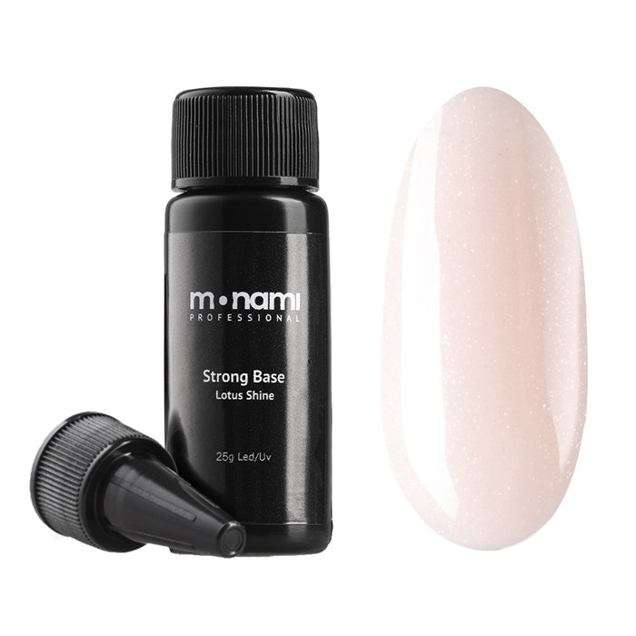 База для ногтей Monami Strong Base Lotus Shine, 25 мл mi/0387 - фото 498708