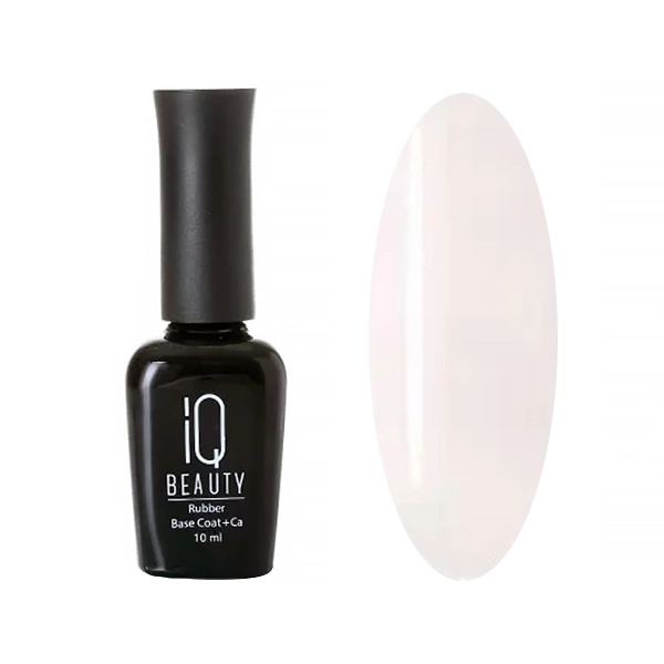 База для ногтей с кальцием IQ Beauty, камуфлирующая, с шиммером 15 Крем & Золото, 10 мл IQNBS15