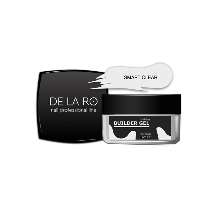 Гель для ногтей Delaro моделирующий однофазный Smart Clear, 50 г Del/SGSC50 - фото 502859
