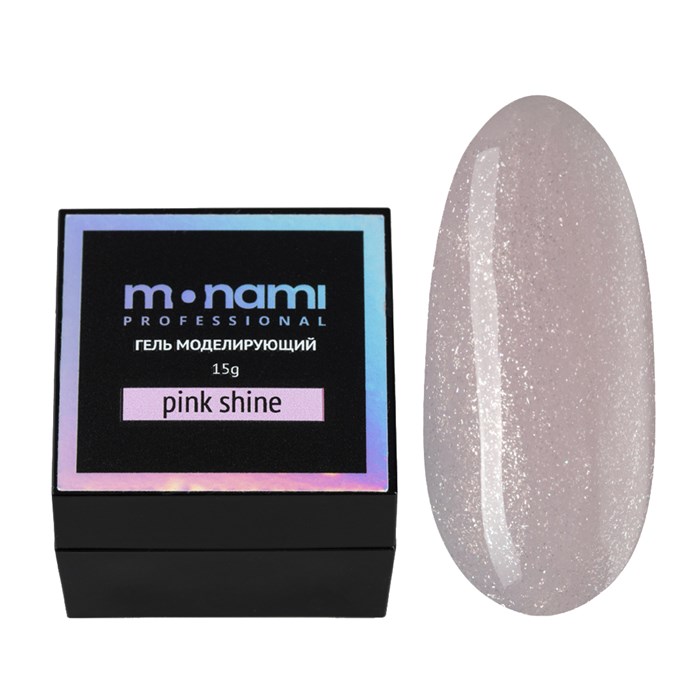 Гель для ногтей Monami Pink Shine, 15 мл mi/G1070 - фото 503296