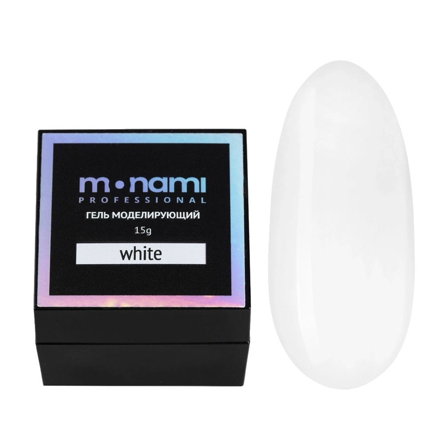 Гель для ногтей Monami White, 15 мл mi/G1025