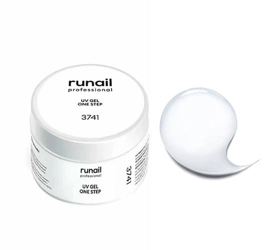 Гель для ногтей ruNail однофазный, прозрачный, 30 г (3741) 3741