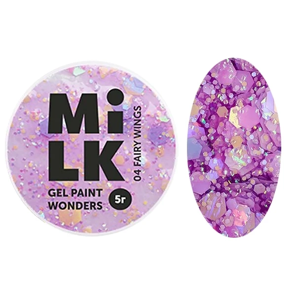 Гель-краска Milk Wonders 04 Fairy Wings, 5 г GP-M04